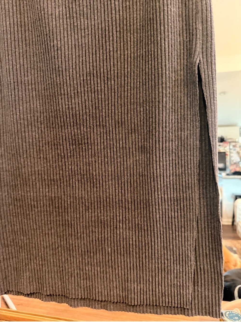 ♡ Joah Brown Luxe Knit Ribbed Maxi Skirt - Picture 5 of 11